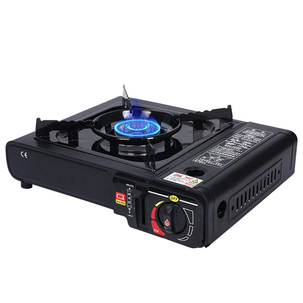 ULTNICE Portable Outdoor Gas Stove for Camping with Stainless Steel Material and Adjustable Flame