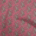 thumbnail image 1 of oneOone Cotton Flex Pink Fabric Asian Paisley Sewing Craft Projects Fabric Prints By Yard 40 Inch Wide, 1 of 4