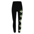 thumbnail image 5 of QATAINLAV Weekly Sale Womens St Patricks Day Leggings Shamrock Leaves Print Pant Slim Fit Tummy Control Workout Leggings Irish Green Yoga Pants Black L, 5 of 6