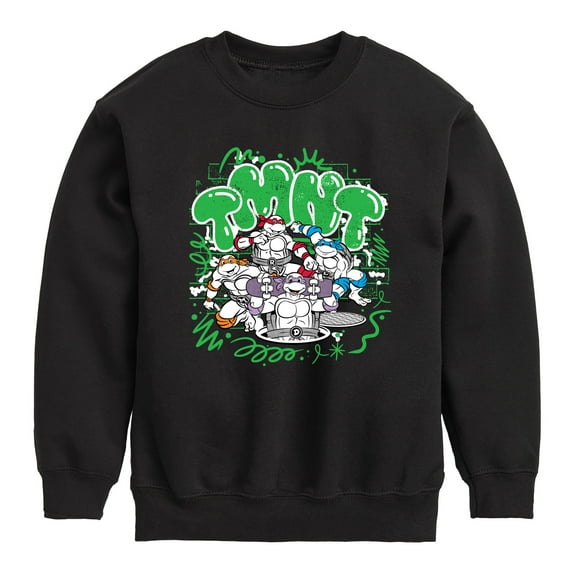 Teenage Mutant Ninja Turtles - Paint Logo - Toddler & Youth Crewneck Fleece Sweatshirt