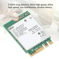 thumbnail image 3 of WiFi 6E Wireless Card, 2.4GHz 5GHz 6GHz Low Latency AX210 Wireless Module 5400Mbps  for Desktop Computer, 3 of 7