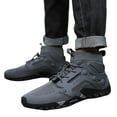 thumbnail image 3 of XDDST Gray Shoes for Men Outdoor Hiking Shoes Men Non Slip Hiking Work Clothes Sports Shoes Swimming Wading Off Road and River Tracing Shoes, 3 of 9
