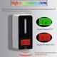 thumbnail image 3 of Dispensador automático de jabón desinfectante para manos con montaje en pared sin contacto, termómetro con botella de espuma con sensor infrarrojo de 1,2 l, enchufe europeo negro, 3 of 4