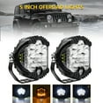 thumbnail image 2 of 2Pcs 5inch Work Pods Flood Combo Beam Fog Offroad Driving, 2 of 7