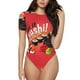 thumbnail image 1 of Balery Sushi Body de cuello redondo de manga corta para mujer Tops de manga corta Tops básicos-Medium, 1 of 7