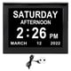 thumbnail image 1 of 8 Inch Digital Day Calendar Clock 3 Groups Medication Reminders 12 Groups Alarm Clock Electronic Clock 100‑240V EU Plug, 1 of 4
