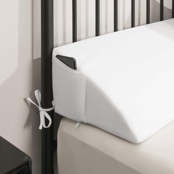 Almohada cuña Downluxe tamaño King para cabecera, blanca