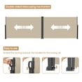 thumbnail image 3 of 276" x 71''Retractable Side Awning, Waterproof & UV-Resistant, Privacy Screen Divider Roll Up Balcony(Beige), 3 of 6