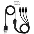 thumbnail image 3 of EIGTHTAIL USB C Splitter Cable  USB 2.0 Type A Male to USB Type C(USB-C) Male 1 to 3 Cable, 3 of 11