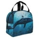 thumbnail image 2 of Easygdp Ocean Dolphin Fish School Bolsa Térmica Premium - Tela Oxford Impermeable, Gran Capacidad, Bolsillo Frontal, Unisex para Trabajo, Escuela, Actividades al Aire Libre y Picnics, 2 of 8