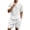 White, variant on Men Beach Outfits Sets Short Sleeve Crewneck T-shirts Matching Drawstring Shorts Set Loose Fit Men Summer Clothes