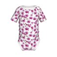 thumbnail image 2 of Balery Orchids Flowers Pattern Baby Climbing Clothes Infant Bodysuit Cute Infant Bodysuit Baby Romper-18 Months, 2 of 7