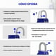 thumbnail image 2 of 2PCS Blue code lock, used for waterproof padlock of 4-position outdoor lockers, suitable for schools, gymnasiums, sports venues, fences, tool boxes, gates, boxes, outdoor and buckle storage., 2 of 5