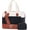 Black-Brown, variant on Large Women Travel Duffle Bag - Carry on Overnight Bag with Shoe Compartment and Toiletry Bag Weekend Travel Duffel Tote Bag Yoga Gym Bag with Wet Pocket Toiletry for Travel Trips Sport Hospital