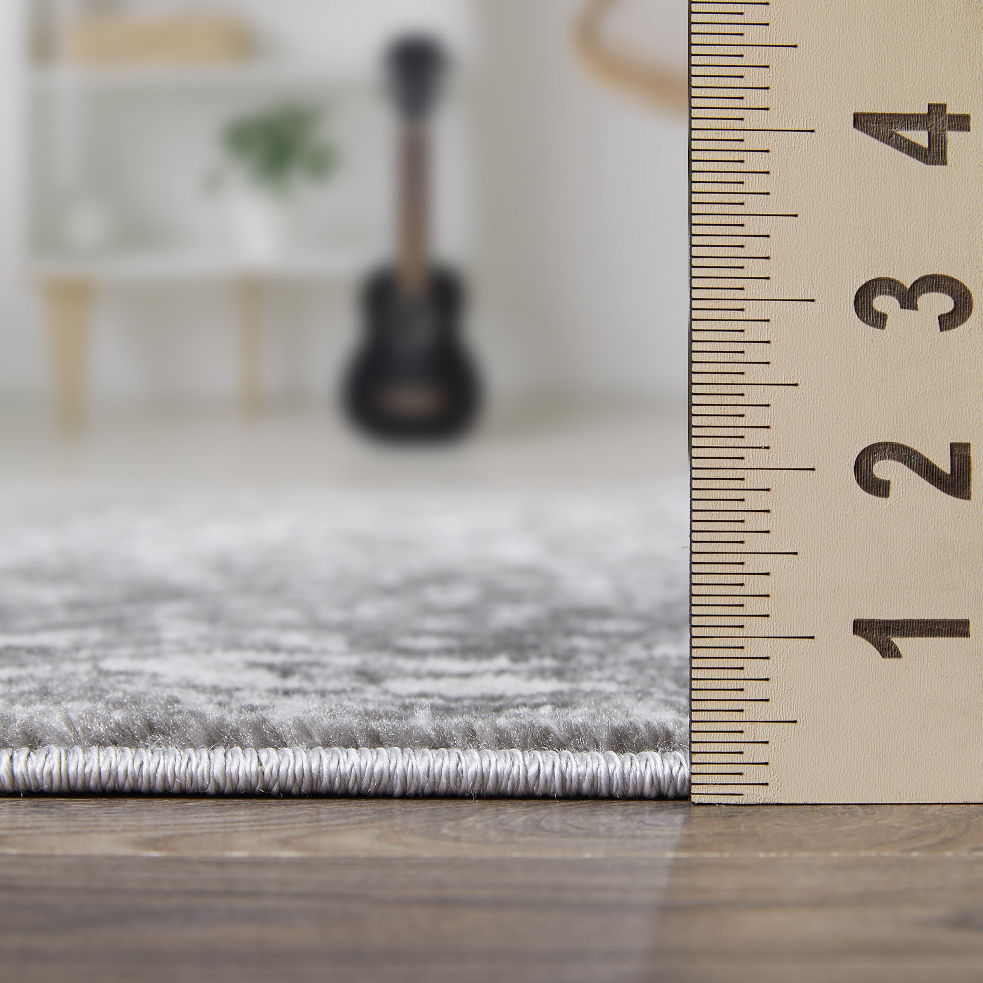 Loomaknoti Rhane Valeina 2 x 7 Gray Oriental Indoor Runner Rug