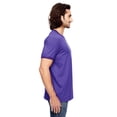 thumbnail image 2 of 988AN Anvil Adult Lightweight Ringer T-Shirt Heather Purple/True Purple S, 2 of 2