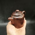 thumbnail image 3 of Yixing Clay Teapot Unique Pu Erh Purple Ornament Sculpted Handcrafted Textured Minimalist Traditional Timeless Subtle, 3 of 6