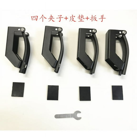 Masteelf 4pcs Roof Rack Bracket Automotive Roof Rack Crossbar Clamps Mounting Fitting Replacement Crossbar Clips Car Roof Rack Accessories