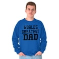 thumbnail image 5 of Father's Day World's Greatest Dad Men's Crewneck Sweatshirt Brisco Brands X, 5 of 6