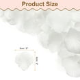thumbnail image 2 of Uxcell 1000pcs Artificial Rose Petals Fake Silk Flower Petals for for Wedding Party Proposal Anniversary Decoration, Pure White, 2 of 7