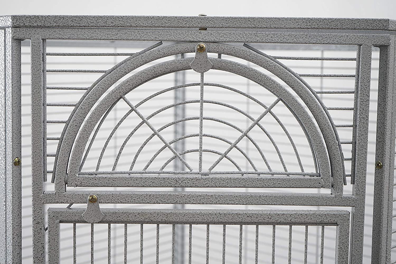 63" Extra Large Deluxe Corner Flight Bird Parrot Breeding Cage 1/2-inch Bar Spacing With Around Metal Seed Skirts for Cockatiel Parakeet Budgies Aviary Canary Lovebird Finch