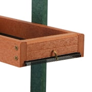 Audubon Going Green Double Platform Bird Feeder - Removable Tray - Green