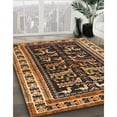 thumbnail image 3 of Ahgly Company Machine Washable Indoor Rectangle Traditional Bakers Brown Area Rugs, 3' x 5', 3 of 7
