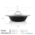 thumbnail image 6 of TECHEF - Onyx Collection, 5 Qt / 12-in Nonstick All Purpose Chef Pan with Cover, Made in Korea, 6 of 8