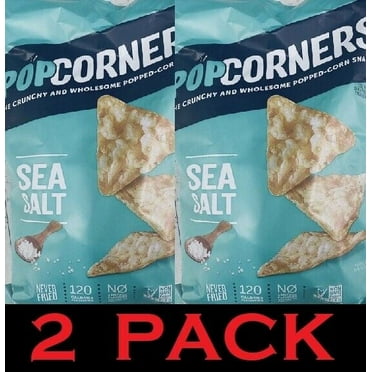 2x SEA SALT Popped Corn Crisps Snacks 7 oz Bag - 2 PACK