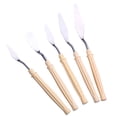 thumbnail image 3 of 5PCS Oil Painting Scraper Portable Paint Spatula Stainless Steel Art Paint Shovel Practical Color Mixing Tool for Home Use, 3 of 6