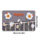 thumbnail image 4 of Felpudo Absorbente Hello, 50 X 80 Cm, Superficie Antideslizante, Fcil De Limpiar, Para Entrada De Cocina Y Bao, Paquete De 1, Gris, Ukhbmc, 4 of 8