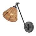thumbnail image 6 of 3690BK-NAT Hinkley Lighting Arti - 1 Light Wall Mount In Transitional Style-10.25 Inches Tall and 7.75 Inches Wide-Black Finish-Light Natural Rattan, 6 of 21