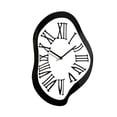 thumbnail image 1 of Reloj de pared derretido abstracto de moda con números romanos, creativo, divertido y distorsionado. S, 1 of 9