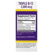 Superior Source No Shot Triple B12 3,000mcg 60 Sublingual Tablet