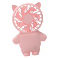 thumbnail image 1 of Ventilador portátil de mano con batería personal, USB, 3 modos, ventilador de refrigeración por aire, batería de 600 mAh para , hogar, oficina, , Forma de gato rosa Baoblaze Ventilador de mano portátil, 1 of 8