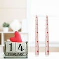 thumbnail image 3 of Bougies Coniques Rouges à Tête de Cœur 10 Pouces, Ensemble Anti-Goutte Sans Parfum pour Table de la Saint-Valentin, Demande en Mariage et Centre de Table de Mariage, Cadeau Symbole d'Amour, une Paire de Bougies, 3 of 3