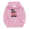 thumbnail image 2 of Gibobby Sudadera con capucha para niños al fútbol americano Regalo deportivo Sudadera para adolescentes Jugador de rugby vintage Deportes de rugby retro(Rosa, 13-14 Años), 2 of 3