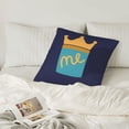 thumbnail image 6 of LNWH Decorative Pillow Covers, Crown Square Sofa Decorative Knit Pillow Case, 18"x18", 6 of 8