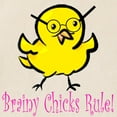 thumbnail image 2 of CafePress - Brainy Chicks Tote Bag - Unisex Canvas Tote Bag, Beige, 1-Piece, 2 of 7
