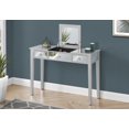 thumbnail image 3 of Monarch Specialties Vanity, Desk, Makeup Table, Organizer, Dressing Table, Bedroom, Mirror, Grey, Clear, Transitional, 3 of 4