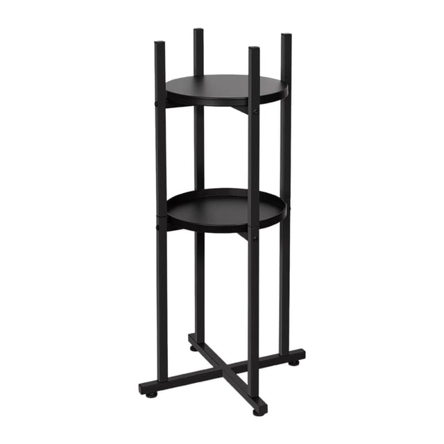 Soporte de dispensador de agua con 2 estantes redondos resistentes soporte ligero de soporte de agua potable para jarra de agua de oficina en