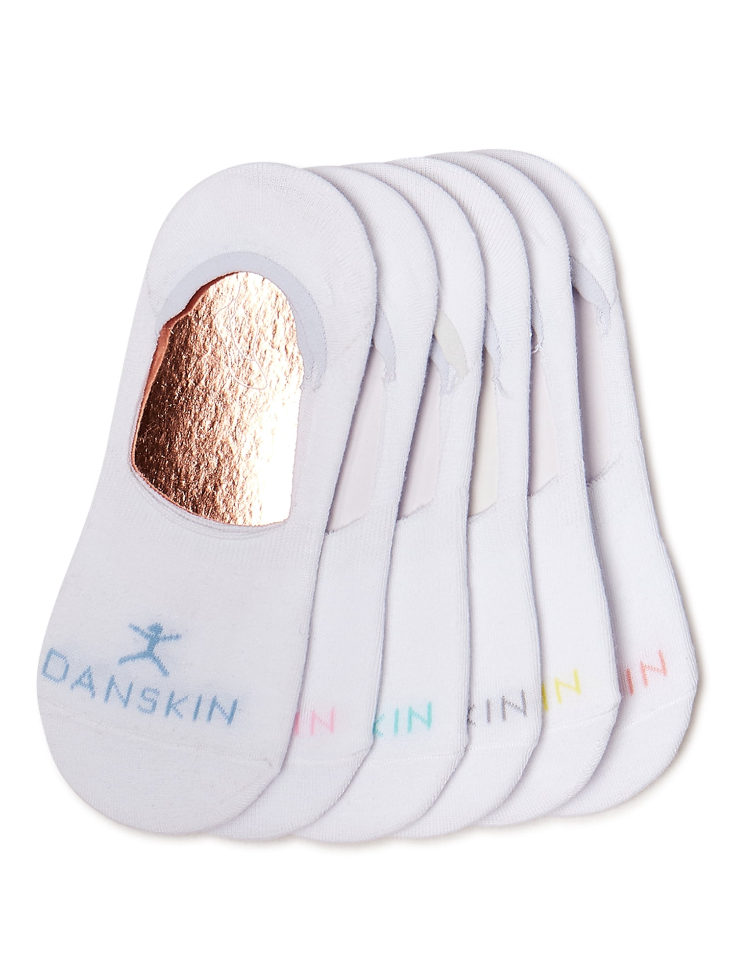 Danskin Women's Sneaker Liner Socks, 6Pack