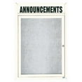 thumbnail image 3 of Aarco Products DCC4836RHW 36 in. W x 48 in. H Enclosed Aluminum Bulletin Board with Heater - White, 3 of 3