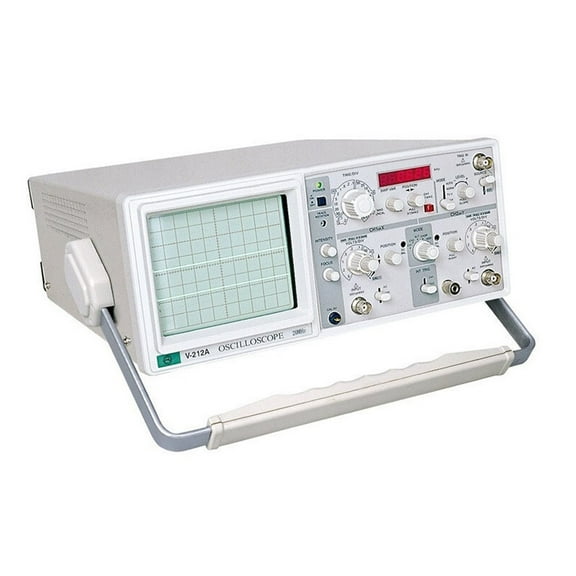 Dual-track Analog Oscilloscope With Six-digit Frequency Meter V-212A