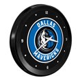 thumbnail image 2 of Dallas Mavericks 15" Ribbed Frame Wall Clock, 2 of 5