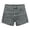 Grey, variant on Women's Denim Shorts Low Waisted Washed Summer Elastic Ripped Destroyed Flat Bermuda Short Slim Fit Bottom Casual Jean Shorts
