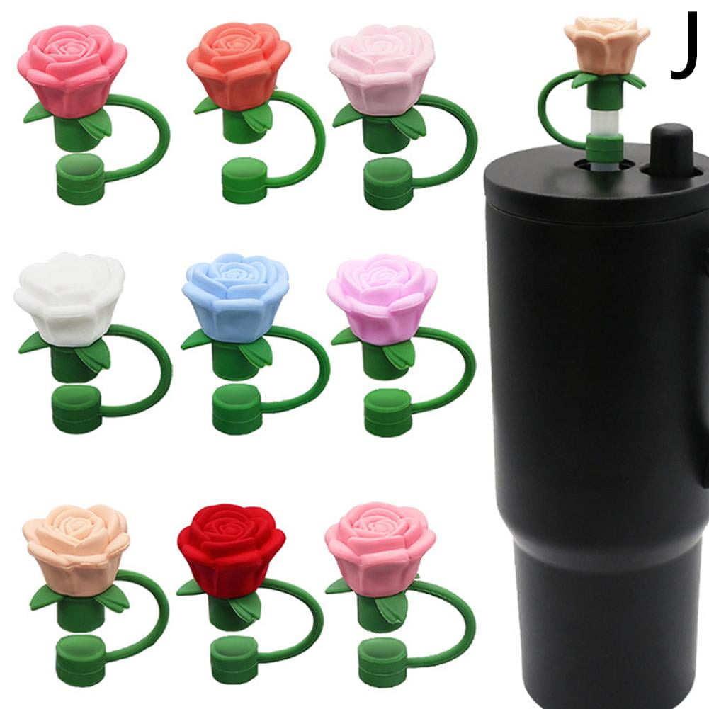 6-Pack Skull Shaped Silicone Straw Caps – Colorful Straw Stoppers Lids For Water Bottles, Cups, And Travel Drinkware