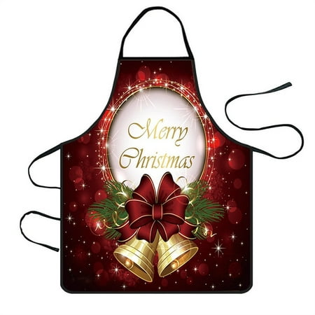 

Siaonvr Christmas Decoration Waterproof Apron Kitchen Aprons Dinner Party Apron