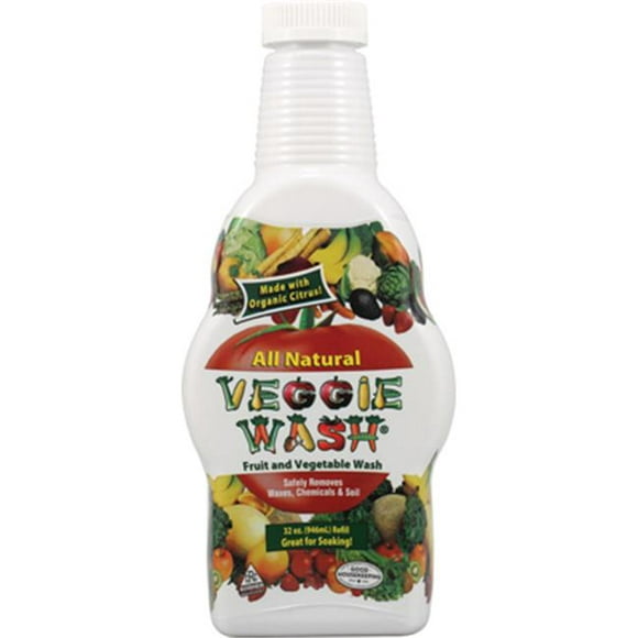 Citrus Magic All Natural Fruit and Vegetable Wash- Soaker Bottle - 32 fl oz