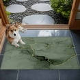 thumbnail image 4 of 2x3 Door Mat Rug, Sage Green Marble Non-Skid Rubber Backing Large Rectangle Rugs - Living Room Bedroom Home Office, Modern Abstract Art Ink Painting Indoor Floor Mat Carpets Washable Rug, 4 of 9
